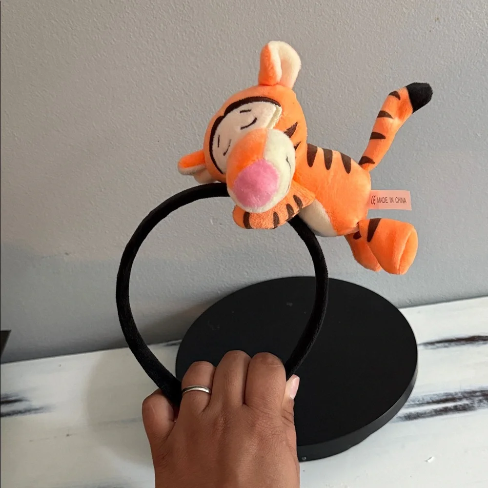 Orange Tiger Plush Headband - Picture 2 of 2